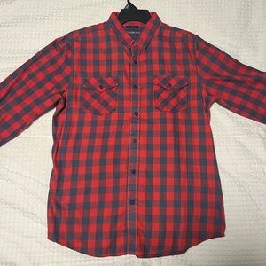Red and Blue Patterned Flannel